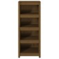 vidaXL Estantería madera maciza de pino marrón miel 50 x 35 x 125,5 cm vidaXL Estantería madera maciza de pino marrón miel 50 x 35 x 125,5 cm