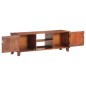vidaXL Mueble para TV madera maciza de acacia marrón miel 120x30x41 cm