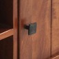 vidaXL Mueble para TV madera maciza de acacia marrón miel 120x30x41 cm