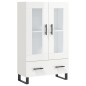 vidaXL Aparador alto madera de ingeniería blanco brillo 69,5x31x115 cm vidaXL Aparador alto madera de ingeniería blanco brillo 69,5x31x115 cm