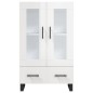 vidaXL Aparador alto madera de ingeniería blanco brillo 69,5x31x115 cm vidaXL Aparador alto madera de ingeniería blanco brillo 69,5x31x115 cm