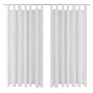 vidaXL Cortinas de micro-raso con bucles 2 unidades blanco 140x245 cm vidaXL Cortinas de micro-raso con bucles 2 unidades blanco 140x245 cm