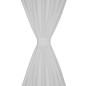 vidaXL Cortinas de micro-raso con bucles 2 unidades blanco 140x245 cm vidaXL Cortinas de micro-raso con bucles 2 unidades blanco 140x245 cm
