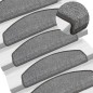 vidaXL Alfombrillas de escalera 15 unidades gris oscuro 65x24x4 cm vidaXL Alfombrillas de escalera 15 unidades gris oscuro 65x24x4 cm