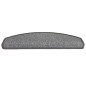 vidaXL Alfombrillas de escalera 15 unidades gris oscuro 65x24x4 cm vidaXL Alfombrillas de escalera 15 unidades gris oscuro 65x24x4 cm