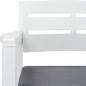 vidaXL Juego de muebles de jardín 4 piezas plástico blanco vidaXL Juego de muebles de jardín 4 piezas plástico blanco