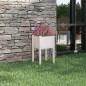 vidaXL Jardinera de madera maciza de pino blanco 40x40x70 cm vidaXL Jardinera de madera maciza de pino blanco 40x40x70 cm