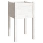 vidaXL Jardinera de madera maciza de pino blanco 40x40x70 cm vidaXL Jardinera de madera maciza de pino blanco 40x40x70 cm