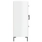 vidaXL Aparador de madera contrachapada blanco brillante 69,5x34x90 cm vidaXL Aparador de madera contrachapada blanco brillante 69,5x34x90 cm