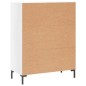 vidaXL Aparador de madera contrachapada blanco brillante 69,5x34x90 cm vidaXL Aparador de madera contrachapada blanco brillante 69,5x34x90 cm