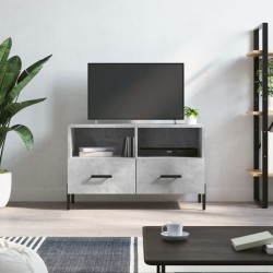 vidaXL Mueble para TV madera contrachapada gris hormigón 80x36x50 cm