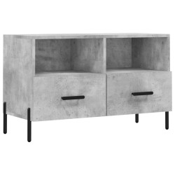 vidaXL Mueble para TV madera contrachapada gris hormigón 80x36x50 cm