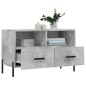 vidaXL Mueble para TV madera contrachapada gris hormigón 80x36x50 cm vidaXL Mueble para TV madera contrachapada gris hormigón 80x36x50 cm