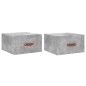 vidaXL Mesitas de noche de pared 2 uds color gris hormigón 35x35x20 cm vidaXL Mesitas de noche de pared 2 uds color gris hormigón 35x35x20 cm