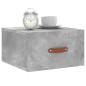 vidaXL Mesitas de noche de pared 2 uds color gris hormigón 35x35x20 cm vidaXL Mesitas de noche de pared 2 uds color gris hormigón 35x35x20 cm