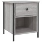 vidaXL Mesita de noche madera de ingeniería gris Sonoma 40x42x50 cm