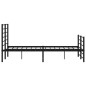 vidaXL Estructura de cama cabecero y pie de cama metal negro 160x200cm
