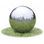 vidaXL Fuente cascada esfera con LEDs de jardín acero inoxidable 20 cm vidaXL Fuente cascada esfera con LEDs de jardín acero inoxidable 20 cm