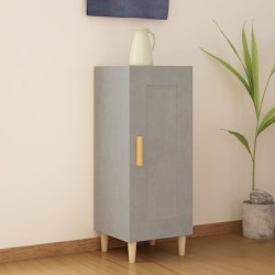 vidaXL Aparador de madera contrachapada gris hormigón 34,5x34x90 cm