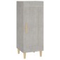vidaXL Aparador de madera contrachapada gris hormigón 34,5x34x90 cm