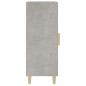 vidaXL Aparador de madera contrachapada gris hormigón 34,5x34x90 cm