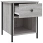 vidaXL Mesita de noche madera de ingeniería gris Sonoma 40x42x50 cm