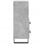 vidaXL Aparador de madera contrachapada gris hormigón 34,5x34x90 cm vidaXL Aparador de madera contrachapada gris hormigón 34,5x34x90 cm