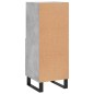 vidaXL Aparador de madera contrachapada gris hormigón 34,5x34x90 cm vidaXL Aparador de madera contrachapada gris hormigón 34,5x34x90 cm
