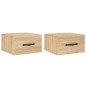 vidaXL Mesitas de noche de pared 2 uds color roble Sonoma 35x35x20 cm vidaXL Mesitas de noche de pared 2 uds color roble Sonoma 35x35x20 cm