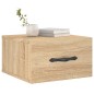 vidaXL Mesitas de noche de pared 2 uds color roble Sonoma 35x35x20 cm vidaXL Mesitas de noche de pared 2 uds color roble Sonoma 35x35x20 cm