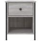 vidaXL Mesita de noche madera de ingeniería gris Sonoma 40x42x50 cm