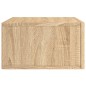 vidaXL Mesitas de noche de pared 2 uds color roble Sonoma 35x35x20 cm vidaXL Mesitas de noche de pared 2 uds color roble Sonoma 35x35x20 cm
