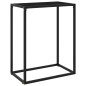 vidaXL Mesa consola vidrio templado negro 60x35x75 cm vidaXL Mesa consola vidrio templado negro 60x35x75 cm