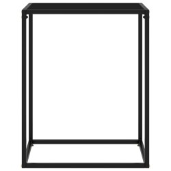 vidaXL Mesa consola vidrio templado negro 60x35x75 cm