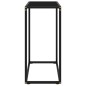 vidaXL Mesa consola vidrio templado negro 60x35x75 cm vidaXL Mesa consola vidrio templado negro 60x35x75 cm