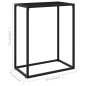 vidaXL Mesa consola vidrio templado negro 60x35x75 cm vidaXL Mesa consola vidrio templado negro 60x35x75 cm