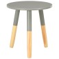 vidaXL Mesitas auxiliares 2 unidades madera maciza de pino gris vidaXL Mesitas auxiliares 2 unidades madera maciza de pino gris
