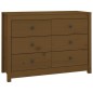 vidaXL Armario auxiliar madera maciza de pino marrón miel 100x40x72 cm vidaXL Armario auxiliar madera maciza de pino marrón miel 100x40x72 cm