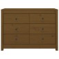 vidaXL Armario auxiliar madera maciza de pino marrón miel 100x40x72 cm vidaXL Armario auxiliar madera maciza de pino marrón miel 100x40x72 cm