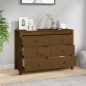 vidaXL Armario auxiliar madera maciza de pino marrón miel 100x40x72 cm vidaXL Armario auxiliar madera maciza de pino marrón miel 100x40x72 cm