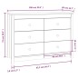 vidaXL Armario auxiliar madera maciza de pino marrón miel 100x40x72 cm vidaXL Armario auxiliar madera maciza de pino marrón miel 100x40x72 cm
