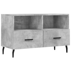 vidaXL Mueble para TV madera contrachapada gris hormigón 80x36x50 cm