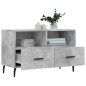 vidaXL Mueble para TV madera contrachapada gris hormigón 80x36x50 cm