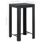 vidaXL Mesa alta para jardín ratán sintético negro 60,5x60,5x110,5 cm vidaXL Mesa alta para jardín ratán sintético negro 60,5x60,5x110,5 cm