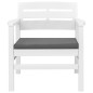vidaXL Juego de muebles de jardín 4 piezas plástico blanco vidaXL Juego de muebles de jardín 4 piezas plástico blanco
