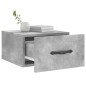 vidaXL Mesitas de noche de pared 2 uds color gris hormigón 35x35x20 cm vidaXL Mesitas de noche de pared 2 uds color gris hormigón 35x35x20 cm