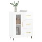 vidaXL Aparador de madera contrachapada blanco brillante 69,5x34x90 cm vidaXL Aparador de madera contrachapada blanco brillante 69,5x34x90 cm