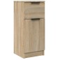 vidaXL Aparador de madera contrachapada roble Sonoma 30x30x70 cm vidaXL Aparador de madera contrachapada roble Sonoma 30x30x70 cm