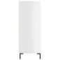 vidaXL Estantería madera de ingeniería blanco brillo 69,5x32,5x90 cm vidaXL Estantería madera de ingeniería blanco brillo 69,5x32,5x90 cm