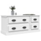 vidaXL Mueble para TV madera contrachapada blanco 100x35,5x45 cm vidaXL Mueble para TV madera contrachapada blanco 100x35,5x45 cm